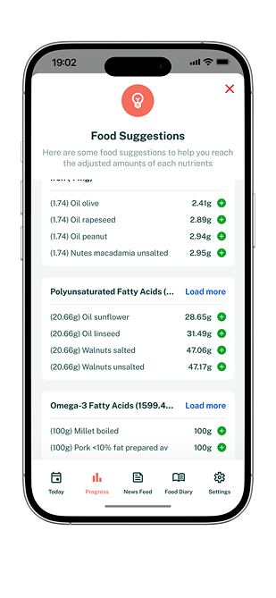 OrthoFoodie App Interface Far Right